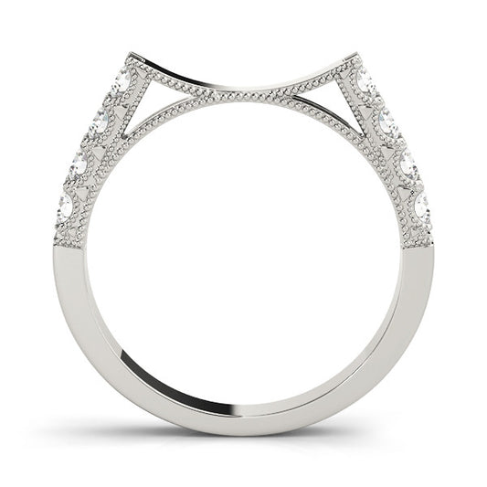 Scalloped Band Fitted Wedder
