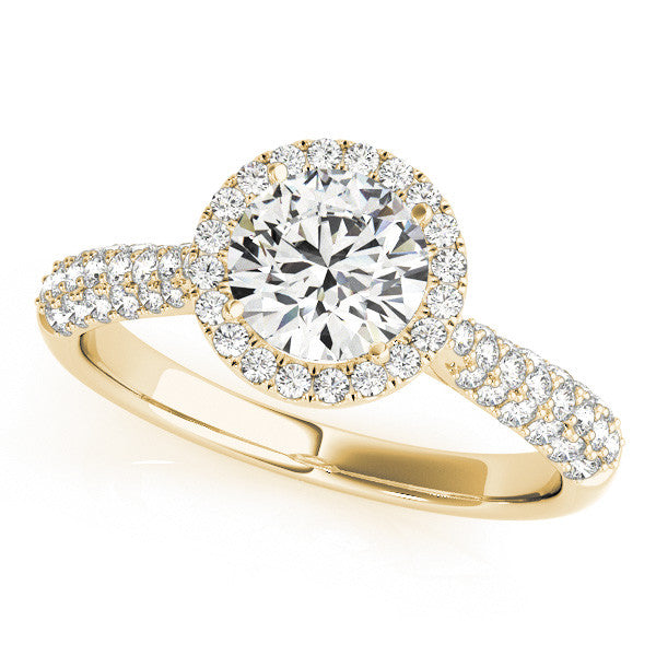 Round Halo with Pave Band
