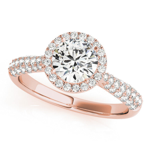 Round Halo with Pave Band