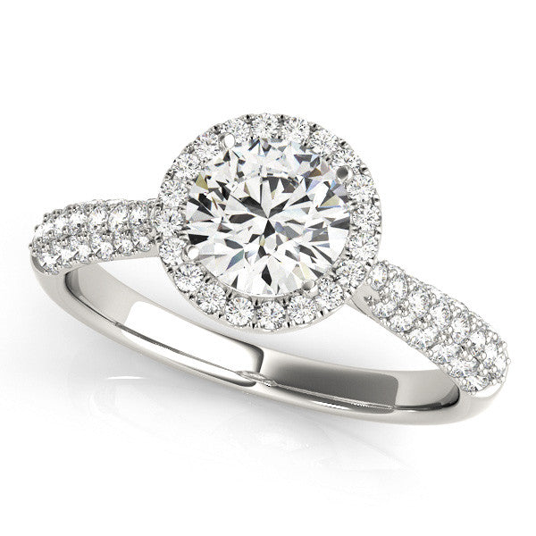 Round Halo with Pave Band