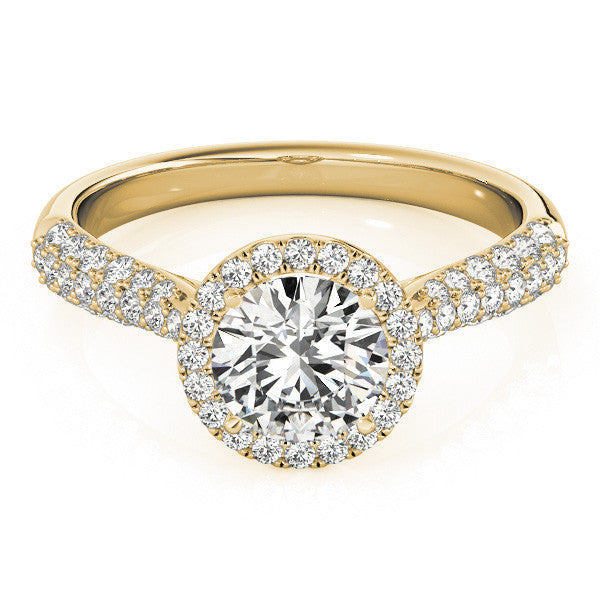 Round Halo with Pave Band
