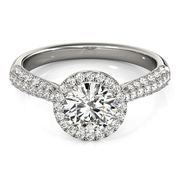 Round Halo with Pave Band