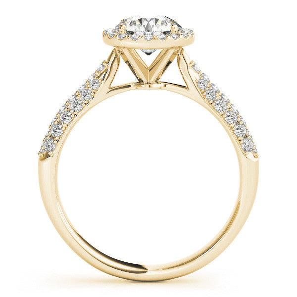Round Halo with Pave Band