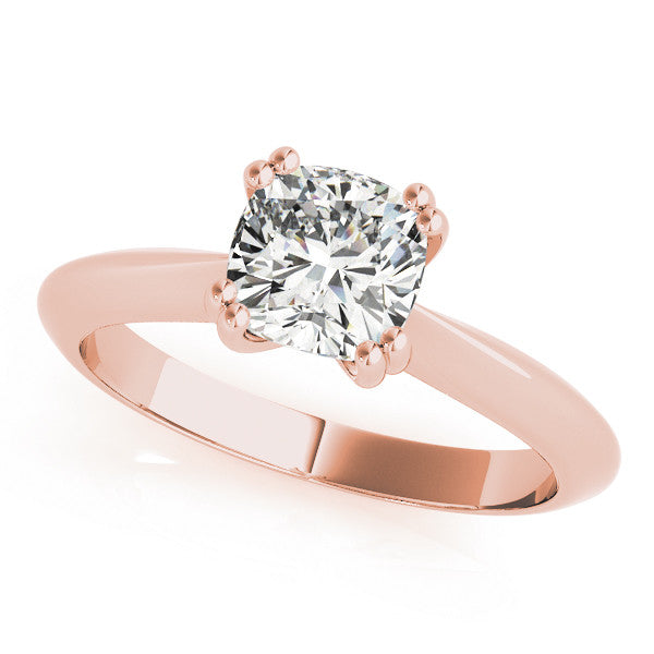 Cushion Double Claw Solitaire
