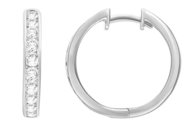 1ct Lab Grown Diamond Hoops