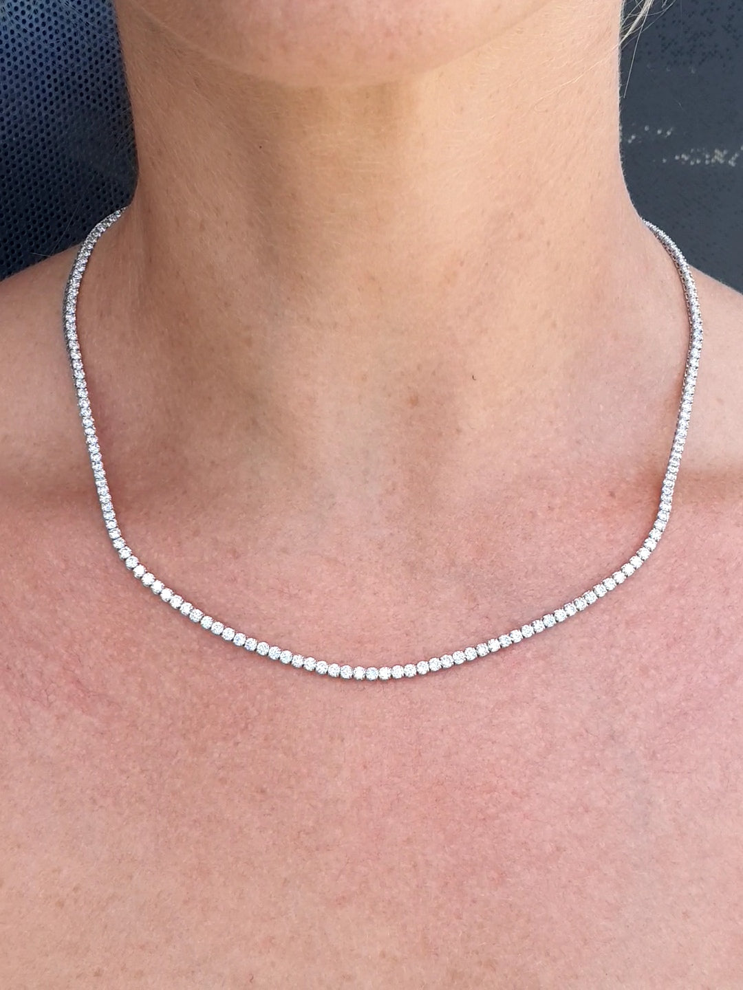Lab Grown Diamond Tennis Necklace